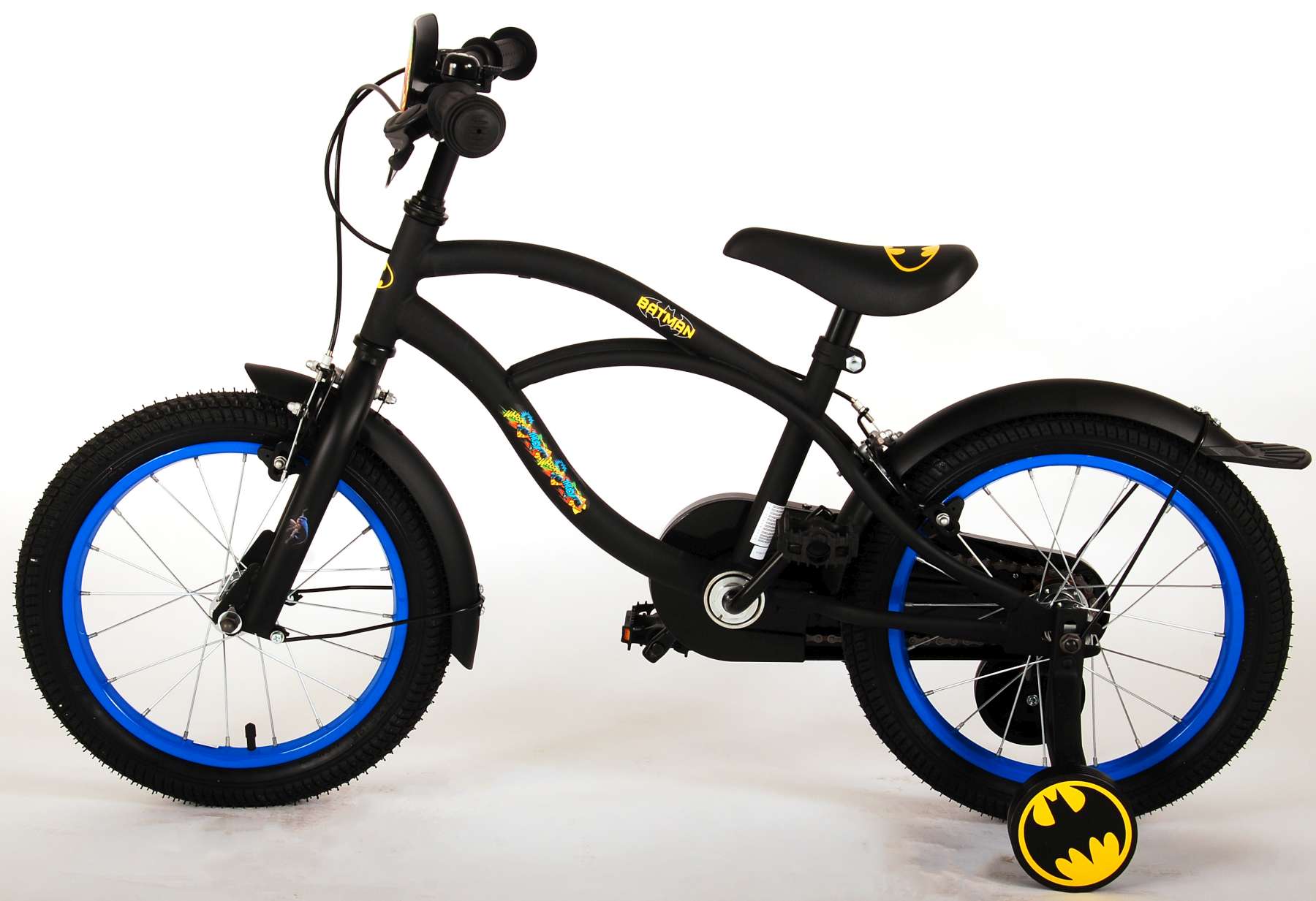 Batman Kinderfahrrad Jungen 16 Zoll Schwarz 2