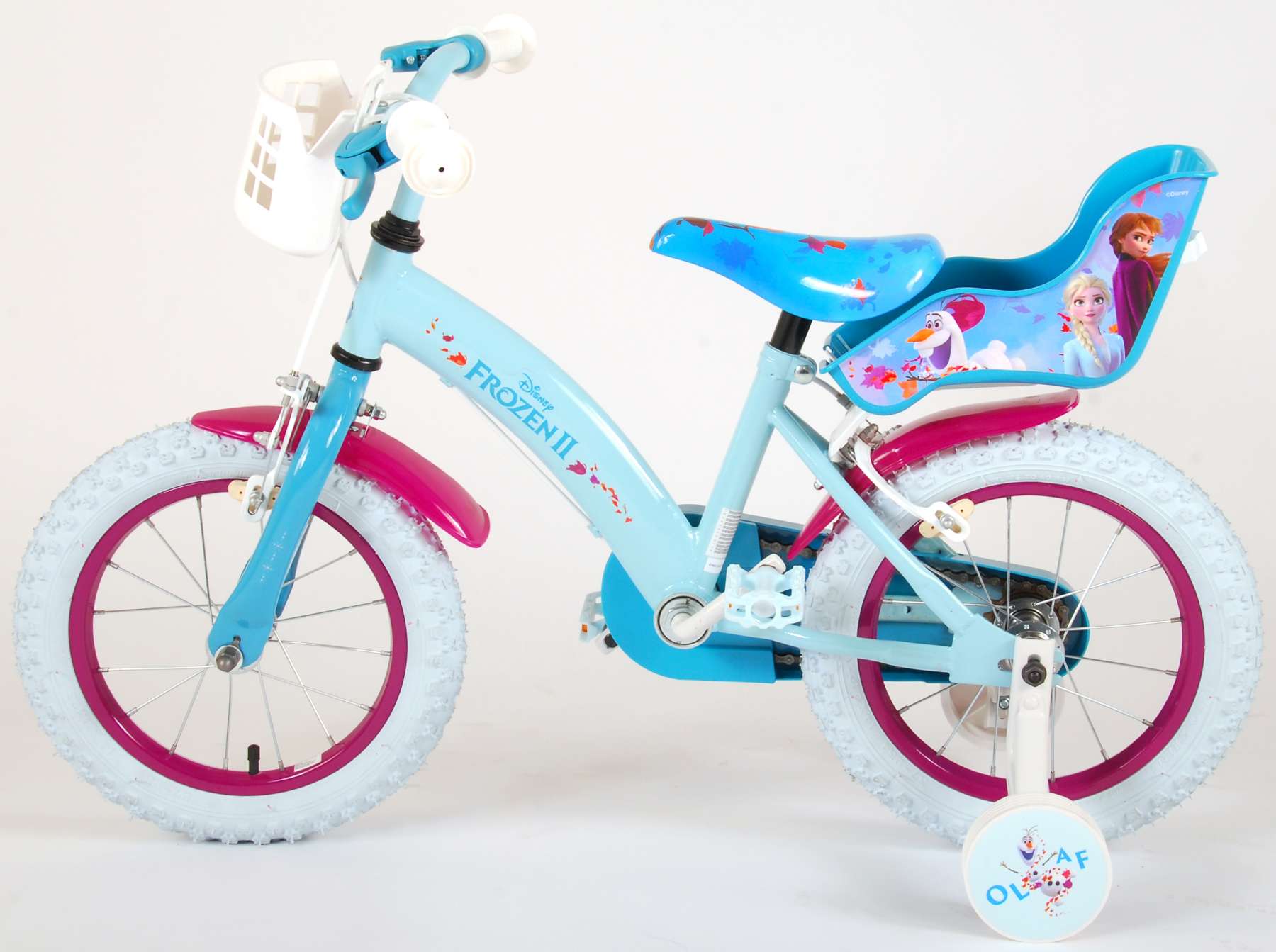 Disney Frozen 2 Kinderfahrrad Mädchen 14 Zoll Blau