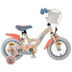 Disney Stitch Kinderfahrrad - Mädchen - 12 Zoll - Zwei Handbremsen - Creme Koralle Blau