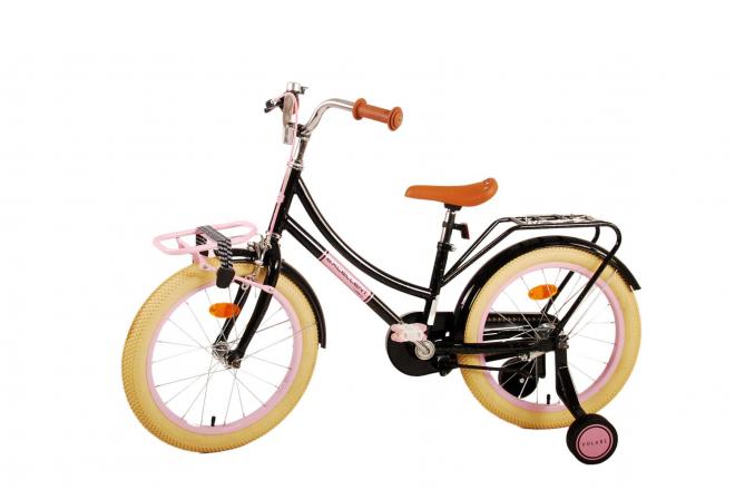 Volare Excellent Kinderfahrrad - Mädchen -18 Zoll - Schwarz - 95% zusammengebaut