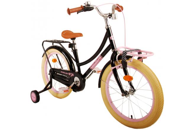 Volare Excellent Kinderfahrrad - Mädchen -18 Zoll - Schwarz - 95% zusammengebaut