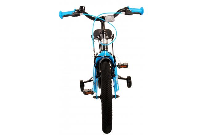 Volare Thombike Kinderfahrrad - Jungen - 16 Zoll - Schwarz Blau - Zweihandbremsen