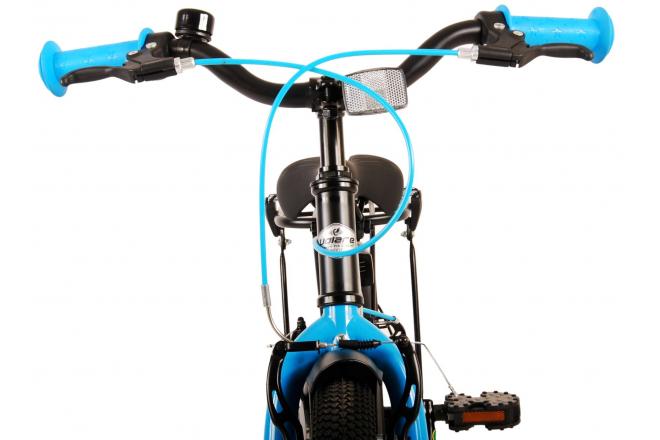 Volare Thombike Kinderfahrrad - Jungen - 16 Zoll - Schwarz Blau - Zweihandbremsen