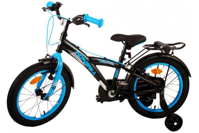 Volare Thombike Kinderfahrrad - Jungen - 16 Zoll - Schwarz Blau - Zweihandbremsen