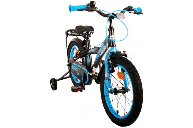 Volare Thombike Kinderfahrrad - Jungen - 16 Zoll - Schwarz Blau - Zweihandbremsen