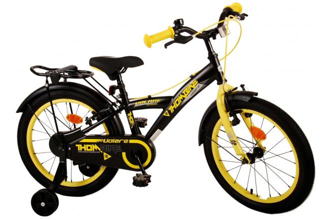 Volare Thombike Kinderfahrrad - Jungen - 18 Zoll - Schwarz-Gelb - Zweihandbremsen