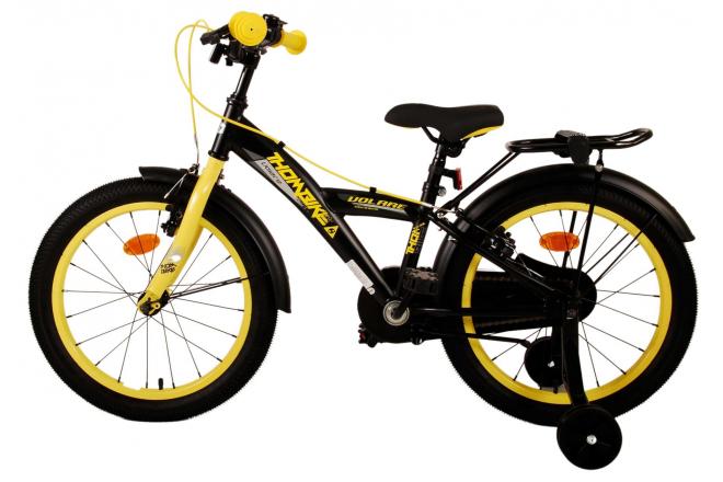 Volare Thombike Kinderfahrrad - Jungen - 18 Zoll - Schwarz-Gelb - Zweihandbremsen