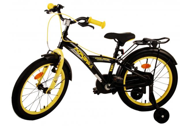 Volare Thombike Kinderfahrrad - Jungen - 18 Zoll - Schwarz-Gelb - Zweihandbremsen