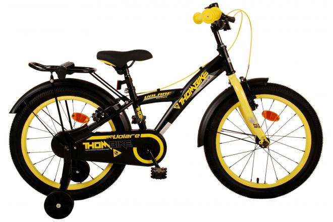 Volare Thombike Kinderfahrrad - Jungen - 18 Zoll - Schwarz-Gelb - Zweihandbremsen