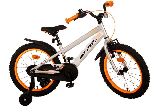 Volare Rocky Kinderfahrrad - Jungen - 18 Zoll - Grau