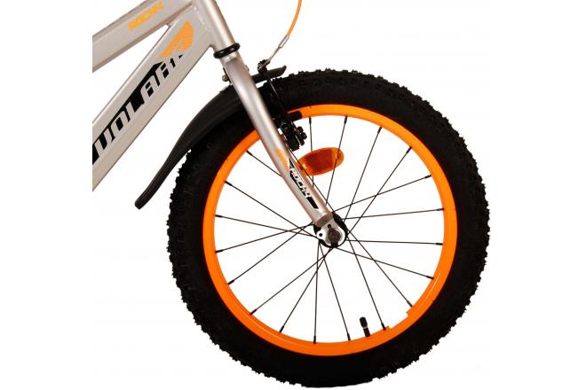 Volare Rocky Kinderfahrrad - Jungen - 18 Zoll - Grau