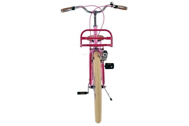 Volare Excellent Kinderfahrrad - Mädchen - 24 Zoll - Rosa- Zwei Handbremsen