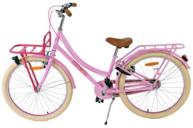 Volare Excellent Kinderfahrrad - Mädchen - 24 Zoll - Rosa- Zwei Handbremsen