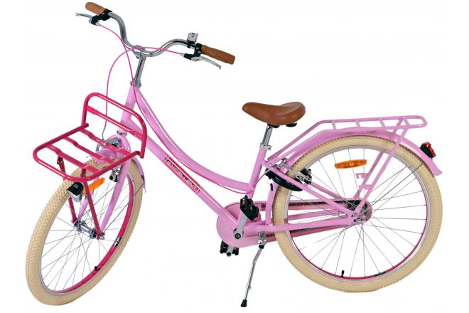 Volare Excellent Kinderfahrrad - Mädchen - 24 Zoll - Rosa- Zwei Handbremsen