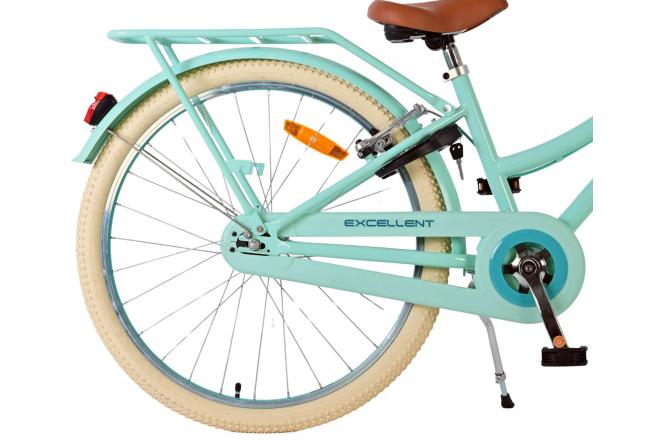 Volare Excellent Kinderfahrrad - Mädchen - 24 Zoll - Grün - Zwei Handbremsen