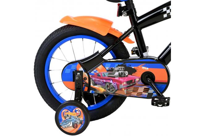 Hot Wheels Kinderfahrrad - Jungen - 14 Zoll - Schwarz Orange Blau