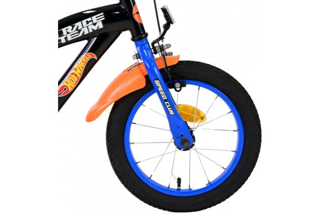 Hot Wheels Kinderfahrrad - Jungen - 14 Zoll - Schwarz Orange Blau