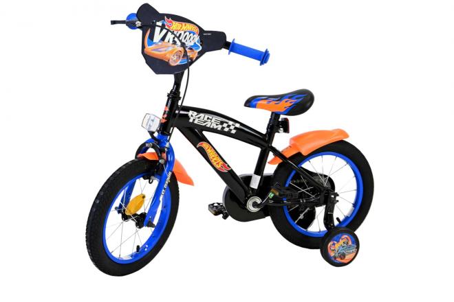 Hot Wheels Kinderfahrrad - Jungen - 14 Zoll - Schwarz Orange Blau