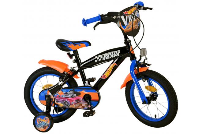 Hot Wheels Kinderfahrrad - Jungen - 14 Zoll - Schwarz - Zweihandbremsen