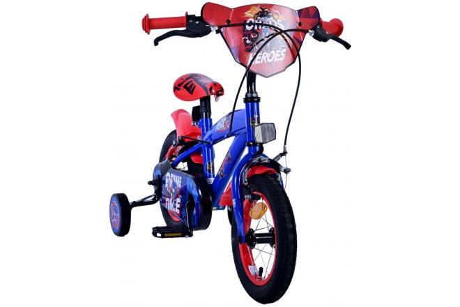 Sonic Prime Kinderfahrrad - Jungen - 12 Zoll - Blau Rot - Zweihandbremsen