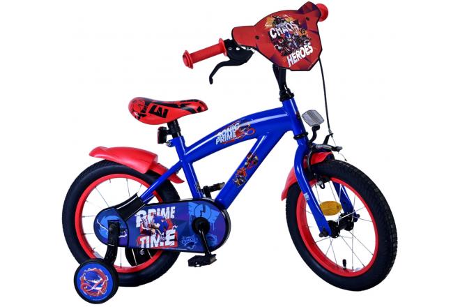 Sonic Prime Kinderfahrrad - Jungen - 14 Zoll - Blau Rot