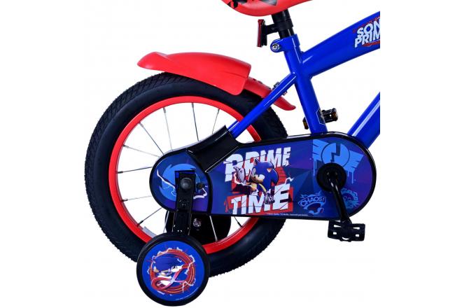 Sonic Prime Kinderfahrrad - Jungen - 14 Zoll - Blau Rot