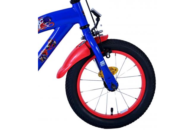 Sonic Prime Kinderfahrrad - Jungen - 14 Zoll - Blau Rot