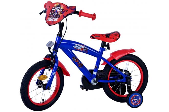 Sonic Prime Kinderfahrrad - Jungen - 14 Zoll - Blau Rot