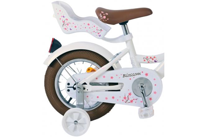 Volare Blossom Kinderfahrrad - Mädchen - 12 Zoll - Weiß