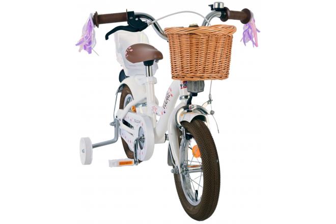 Volare Blossom Kinderfahrrad - Mädchen - 12 Zoll - Weiß