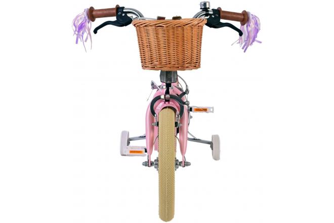 Volare Blossom Kinderfahrrad - Mädchen - 14 Zoll - Rosa - Zweihandbremsen