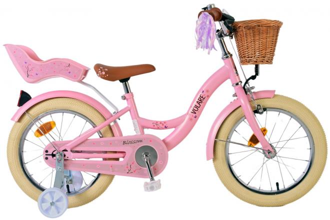 Volare Blossom Kinderfahrrad - Mädchen - 16 Zoll - Rosa