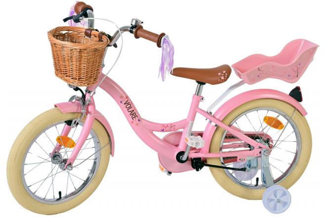 Volare Blossom Kinderfahrrad - Mädchen - 16 Zoll - Rosa