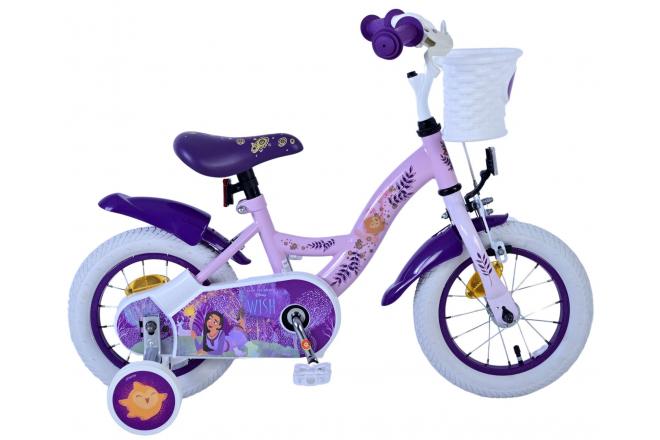 Disney Wish Kinderfahrrad - Mädchen - 12 Zoll - Lila