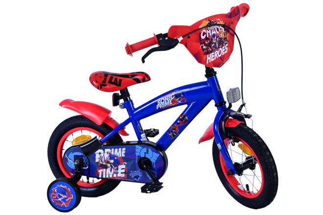 Sonic Prime Kinderfahrrad - Jungen - 12 Zoll - Blau Rot