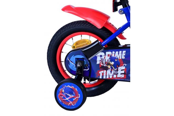 Sonic Prime Kinderfahrrad - Jungen - 12 Zoll - Blau Rot