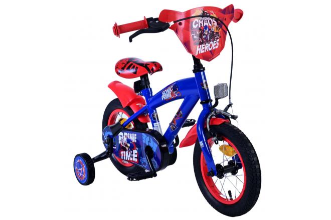 Sonic Prime Kinderfahrrad - Jungen - 12 Zoll - Blau Rot