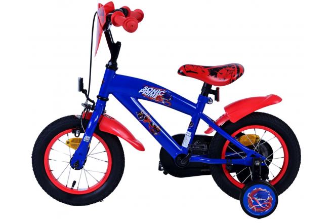 Sonic Prime Kinderfahrrad - Jungen - 12 Zoll - Blau Rot