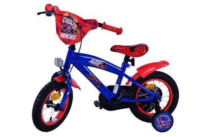 Sonic Prime Kinderfahrrad - Jungen - 12 Zoll - Blau Rot