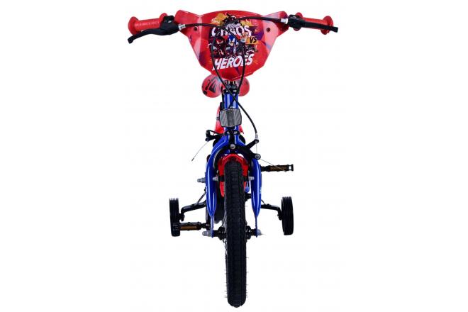 Sonic Prime Kinderfahrrad - Jungen - 14 Zoll - Blau Rot - Zweihandbremsen