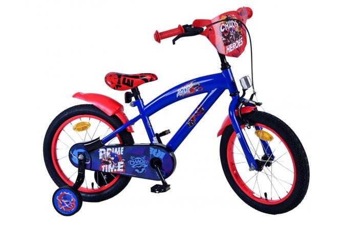 Sonic Prime Kinderfahrrad - Jungen - 16 Zoll - Blau Rot