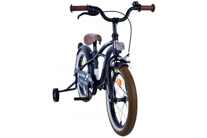 Volare Black Cruiser Kinderfahrrad - Jungen - 16 Zoll - Schwarz