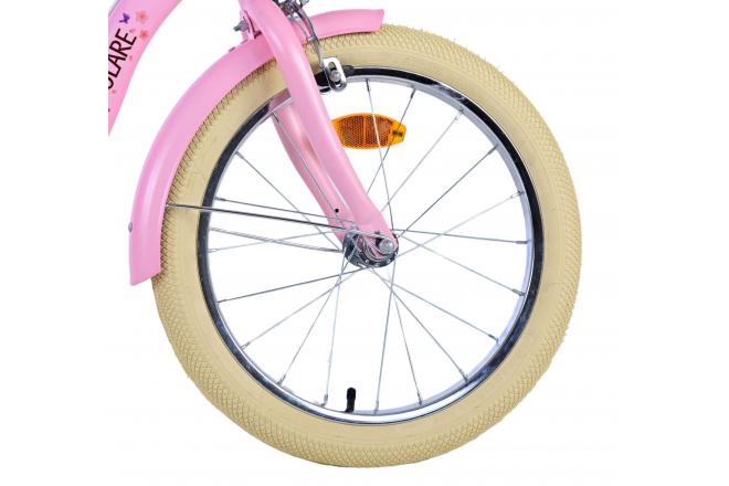 Volare Blossom Kinderfahrrad - Mädchen - 18 Zoll - Rosa - Zwei Handbremsen