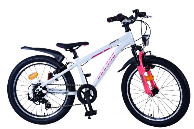 Volare XC Race Kinderfahrrad - 20 Zoll - 7-Gang - Weiß Pink