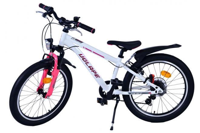 Volare XC Race Kinderfahrrad - 20 Zoll - 7-Gang - Weiß Pink