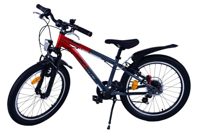 Volare XC Race Kinderfahrrad - 20 Zoll - 7 Gang - Rot/Grau