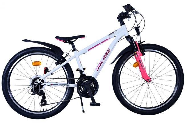 Volare XC Race Kinderfahrrad - 24 Zoll - 21 Gang - Weiß Pink