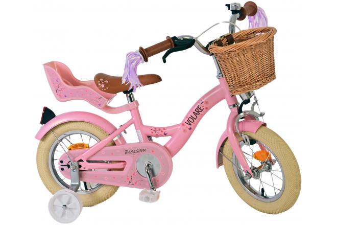 Volare Blossom Kinderfahrrad - Mädchen - 12 Zoll - Rosa