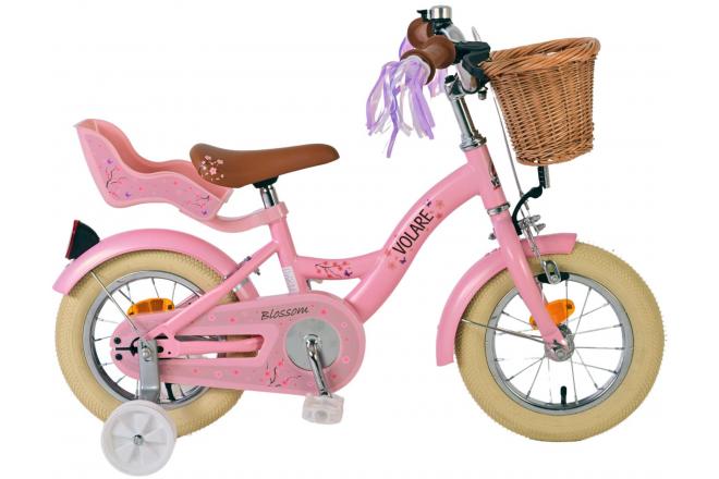 Volare Blossom Kinderfahrrad - Mädchen - 12 Zoll - Rosa