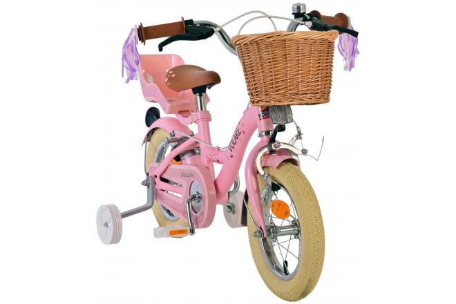 Volare Blossom Kinderfahrrad - Mädchen - 12 Zoll - Rosa - Zwei Handbremsen